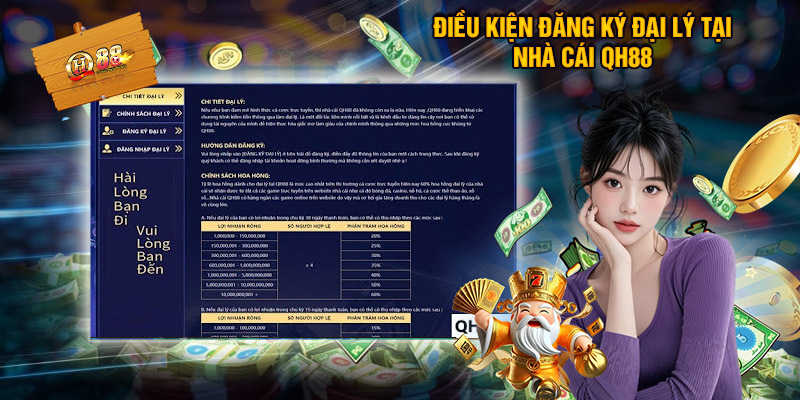Đại Lý QH88 – Đồng Hành Cùng Nhà Cái Hàng Đầu Châu Á 2 Điều Kiện Đăng Ký Đại Lý Tại Nhà Cái QH88